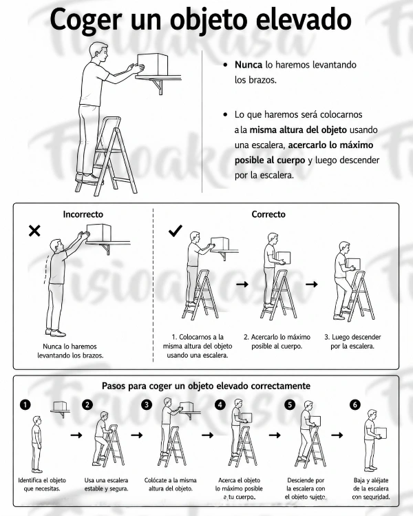 coger objeto elevado